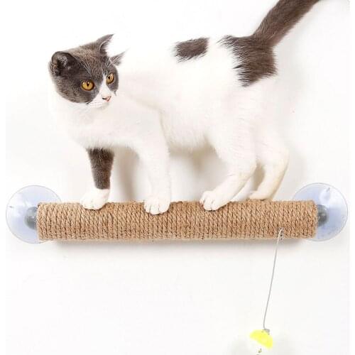 Cat Scratcher Board Suction Cup Post Claw Care Protect Furniture Cat Scratching Toys Professional Cat Furniture Accessories