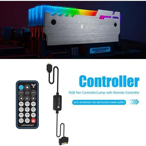 Jonsbo SATA Power Supply 5V 3Pin AURA RGB ARGB Controller Memory Light Stripe Remote Control For Computer PC Case LED Stripe Fan