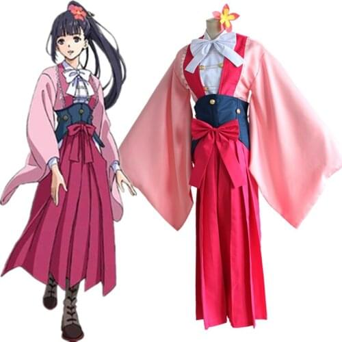 Kabaneri Of The Iron Fortress Costumes Ayame Yomogawa Kimono Cosplay Costumes Halloween Carnival Party Koutetsujou No Kabaneri