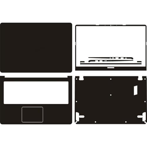 KH Laptop Sticker Decal Skin Carbon fiber Leather Cover Protector for Asus S5300 S5300UN 15.6"