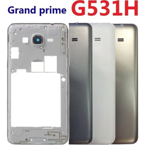 Housing Bezel Front Frame Chassis with Side Button +Back Rear Battery Cover For Samsung Galaxy Grand Prime G531H G531H/DS G531F