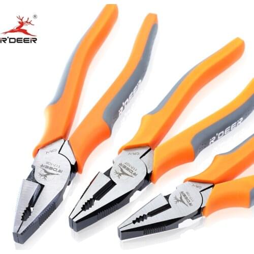 Wire Cutter 6/7/8" Multitul Chrome Vanadium Steel Pliers Crimping TPR Handle Wire Stripper Tool
