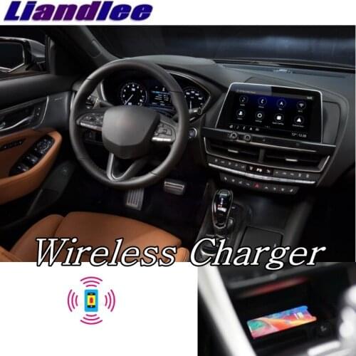 Liandlee Wireless Car Phone Charger Armrest Storage Compartment Fast qi Charging For Cadillac CT4 CT5