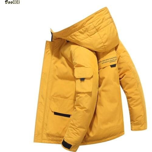 2020 White Duck Down High Quality Mens Winter Jacket Thick Snow Parka Overcoat White Duck Down Jacket Men Wind Down Coat