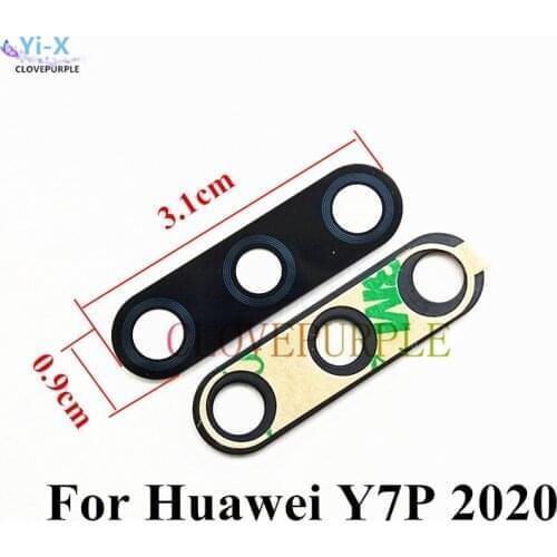 2pcs/Lot New Rear Back Camera Glass lens for Huawei Y7P 2020 Replacement Parts