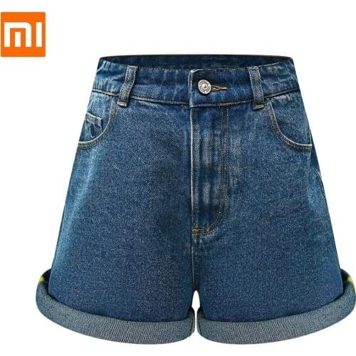 New Youpin YUSKI woman short high waist denim pants Casual fashion Summer loose for female girl Smart