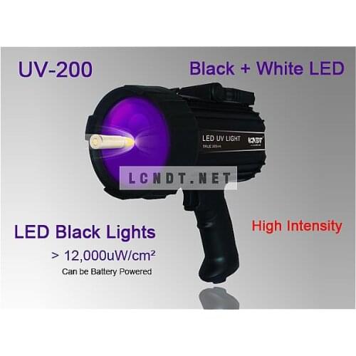 Super Powerful LED UV Inspection Lamp UV-200 Lights (Dual UV & White LED)
