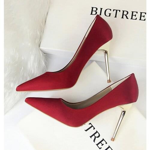Wedding Shoes Bride Extreme High Heels Party Shoes Pointed Toe High Heels Stiletto Pumps Women Shoes Red Heels