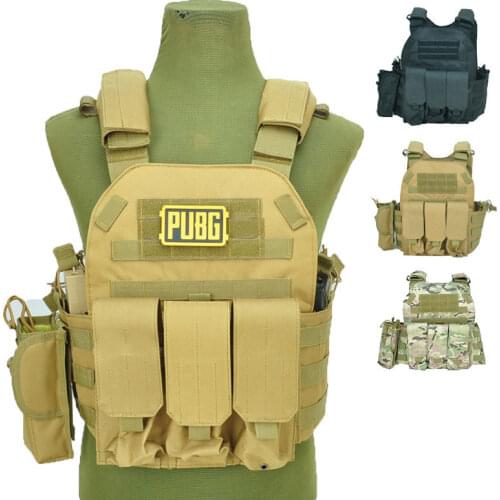 Military Tactical Vest Army Airsoft Molle Vest CS Game Combat Gear Outdoor Various Accessory Kit Hunting Clothing Vest Multicam