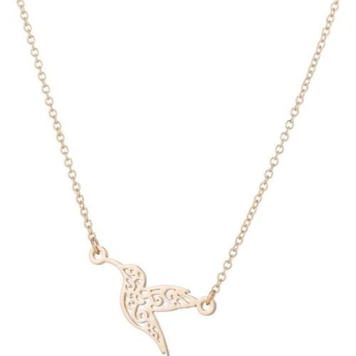 Yiustar Gold Necklace Love Birds Charm Necklaces & Pendants Animal Bird Neckalces For Women Mothers Day Gift Necklace