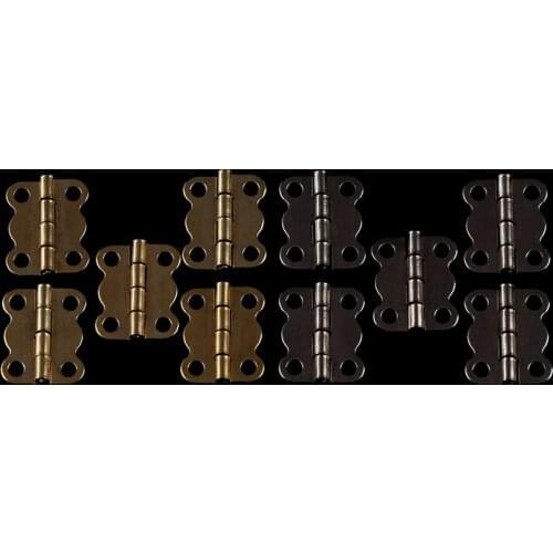 20Pcs Antique Cabinet Hinges Furniture Accessories Jewelry Boxes Hinge 16*14mm
