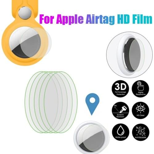 5/10PCS For Apple Airtags Locator Tracker Anti-lost Device Key Finder Protective Film TPU HD Film For Apple Airtag Dropshipping