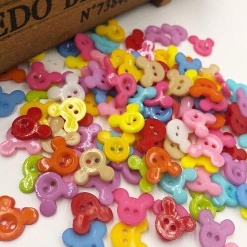50Pcs Animal head Plastic Buttons Sewing/Wed Crafts Accessories PT31