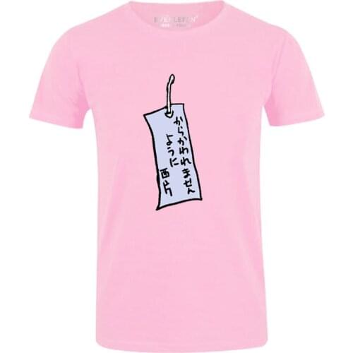 High-Q Unisex Anime Teasing Master Takagi-san Cotton T-Shirt Tee O-Neck Casual Nishikata Takagi Pink T-Shirt Tee Tshirt