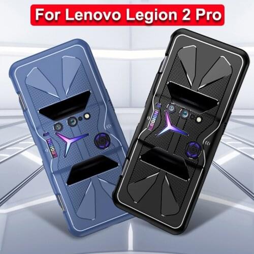 Case For Lenovo Legion 2 Pro 5G Soft Shockproof Cross Design Heat Dissipation Cover For Lenovo Legion Phone Duel 2 L70081 Case