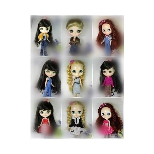 Licca doll clothes Blyth Doll Clothes Outfit Short Dress Daily Casual Wear For 1/6 Blythe Accessories Girl`s Toy Gifts