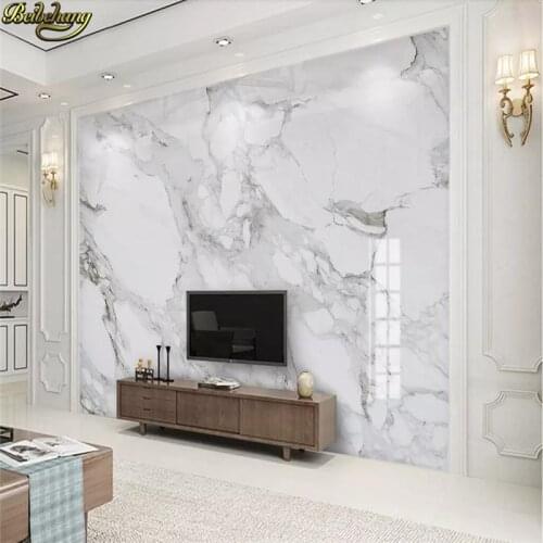 Beibehang Custom 3d wallpaper mural jazz white marble wall papers home decor wallpapers for living room papel de parede