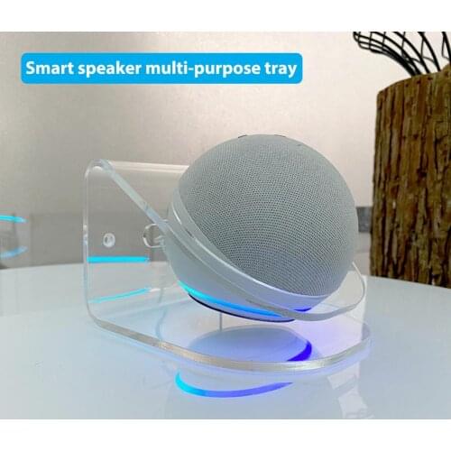 For Alexa Echo Dot 4 Generation Wall Mount Hanger Holder Speaker Shelf Stable Stand Space Saving Bracket Assistants Standard