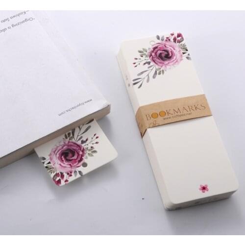 40 pcs/pack Novelty Elegant Patterns Bookmark Blank Paper DIY Bookmarks Reading Book Mark Gift School Stationery