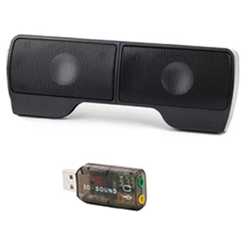 Newest Sound Cards USB Audio Mini Can Clip Audio Portable Computer Small Speakers Creative Multimedia Speakers Notebook Audio