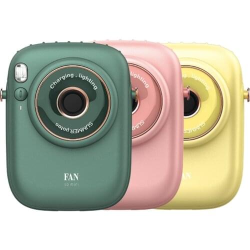 Mini Portable Hanging Neck Fan Camera-shaped Design Portable Waist Fan for Yoga