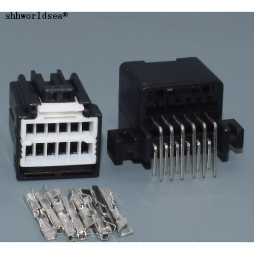 Shhworldsea 12p male female waterproof car connector Connector with terminal 175965-2 638608-2