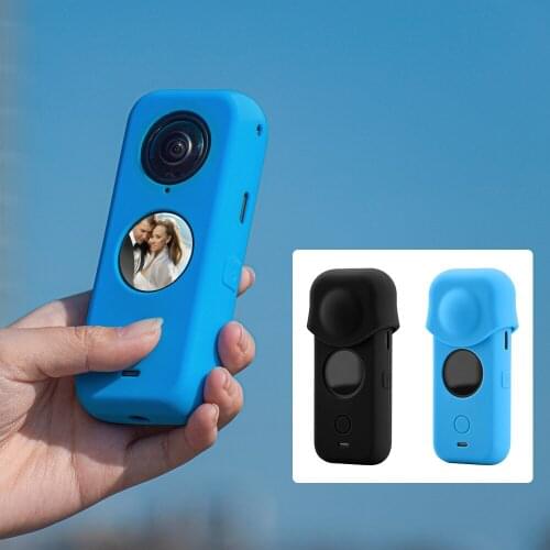 Silicone Cover for Insta360 One X2 Panoramic Camera Lens Soft Case Protective Sleeve For Insta360 One x2 Accessories