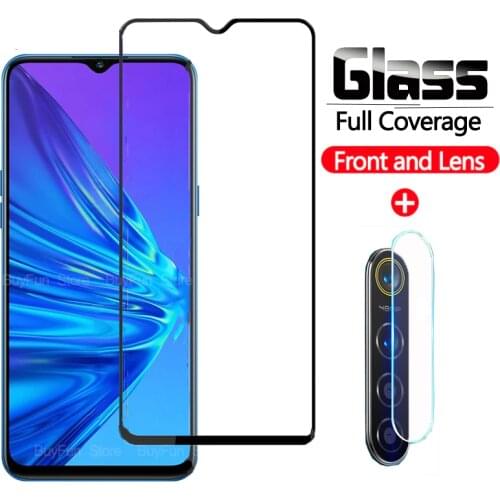 2in1 Tempered Glass for realme 5 Screen Protector on the for oppo realme 5 6 6i 7 pro realme5 Camera Lens Protective Glass Films