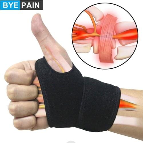 1Pcs BYEPAIN Reversible Sports Wrist Protector Brace , Fitted Right/Left Thumb Stabilizer, Adjustable Wrist Support Protection