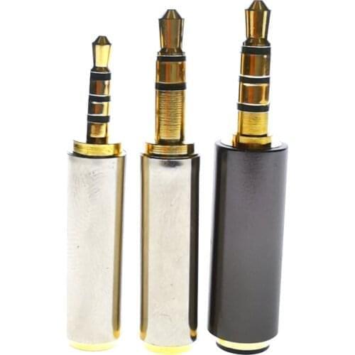 1PCS High Quality Gold 2.5MM Male to 3.5MM Female audio Stereo Adapter Plug Converter Headphone jack