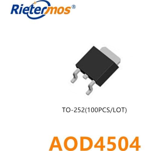 100PCS AOD4504 D5404 T0-252 SMD HIGH QUALITY