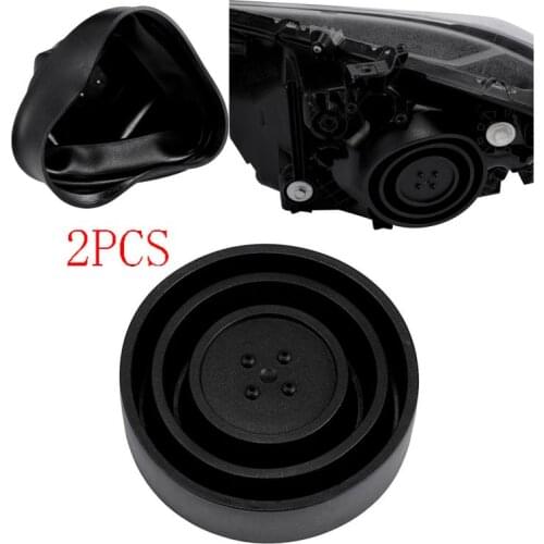 2PC Universal Seal Cap Dust Cover for Car Headlight LED HID 55-95mm Kit Retrofit