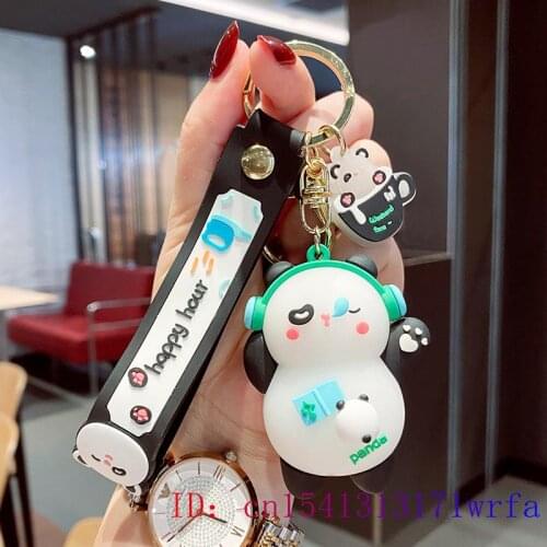 PVC Doll Keychain Keyring Anime Silica gel Keybuckle Kawaii Women Cartoon Key chain Cut Cute Gift Fashion Bag Pendant Men