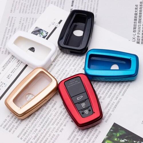 Car Key Holder Case Cover Skin Case For Toyota Camry Corolla C-HR CHR Prado RAV4 Prius 2018 2019 2/3/4 Buttons