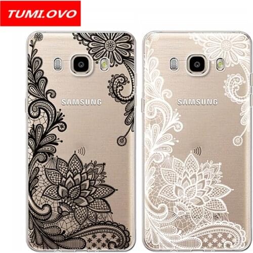 Floral Lace Vintage Flower Soft TPU Phone Case For Samsung Galaxy A3 A5 J1 J3 J5 J7 2016 2017 S8 Plus S7 S6 Edge S5 S4 Note 8