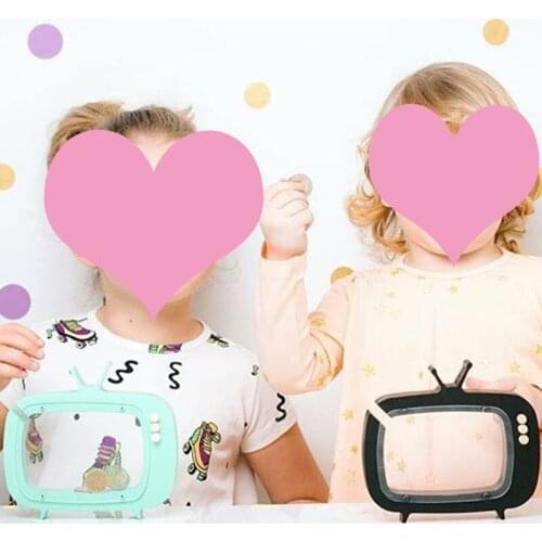 Wooden Television Piggy Bank Scandinavia Decoration For Kids Room Pink Money Box For Boy Girl Room Decor Scandinavia Decor