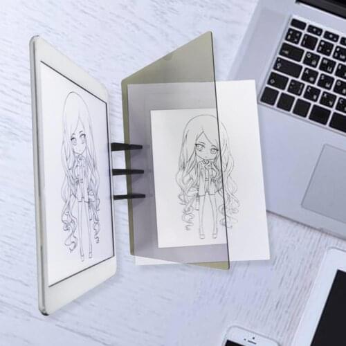 Kids LED Projection Drawing Copy Board Projector Painting Tracing Board Sketch Specular Reflection Dimming Bracket Holder