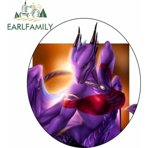 EARLFAMILY 13cm x 11.5cm For Sexy Dinosaur Fine Decal Fashion Car Sticker Sunscreen Car Accessories Waterproof Decoration