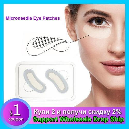 Hyaluronic Acid Microneedle Eye Mask Skin Care Essence Patch Anti-wrinkle Anti-aging Remove Fine Lines Dark Circles Mask TSLM1