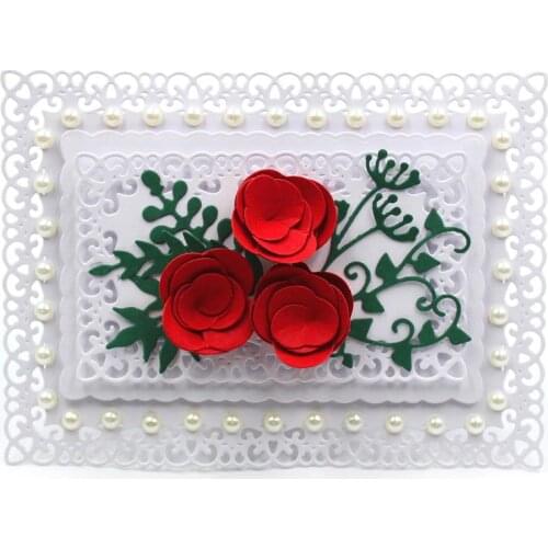 KLJUYP Happy Birthday Frame Metal Cutting Dies Scrapbook Paper Craft Decoration dies scrapbooking