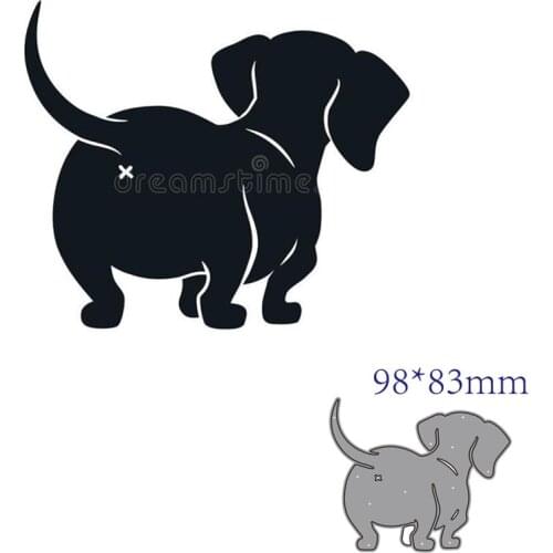 Metal cutting dies cut die mold Animal dog decoration Scrapbook paper craft knife mould blade punch stencils dies