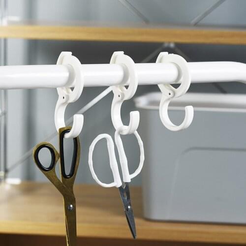 2PCS/set Multi-function Foldable Hooks Card Position Hook Travel For Hanging Key Clothes Organizer S-Shaped Card Position Hook