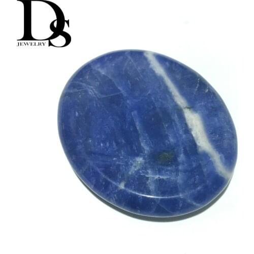 Natural Blue-vein stone Thumb Worry Stone Oval Crystals Palm Stones Reiki Healing Chakra ,Wicca Crystal For Gift Decoration