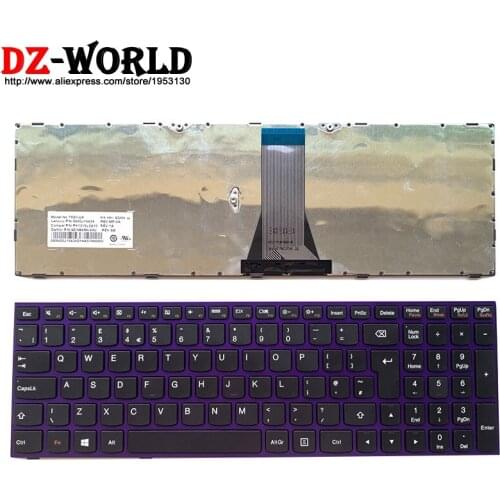 New purple Frame UK English Laptop keyboard for Lenovo Ideapad 305-15IBY 305-15IBD 305-15IHW 305-15ABM 5N20J15424 5N20J15326