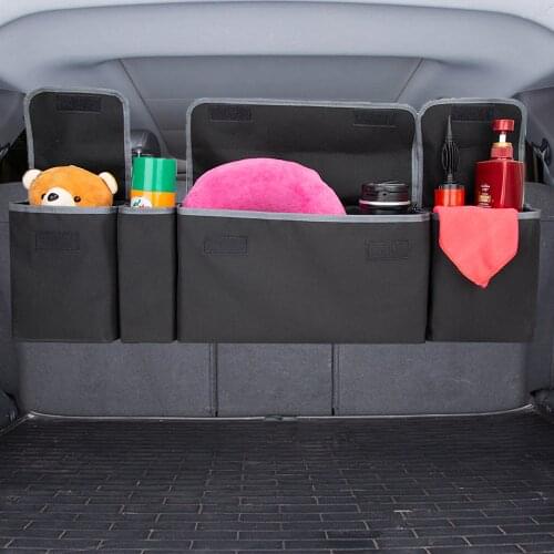 KAWOSEN Heavy Duty Oxford Car Trunk Organizer Adjustable Backseat Stowing Tidying Bag High Capacity Seat Back Organizer CTOB02