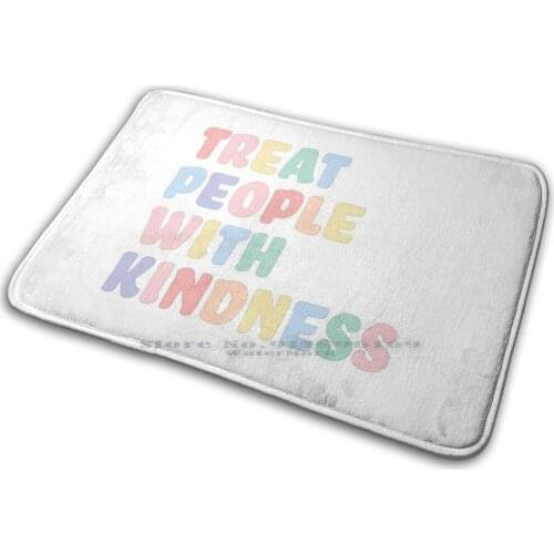 Treat People With Kindness Mat Rug Carpet Anti-Slip Bedroom Entrance Door Mat Treat People With Kindness Tpwk Feeling Good Like