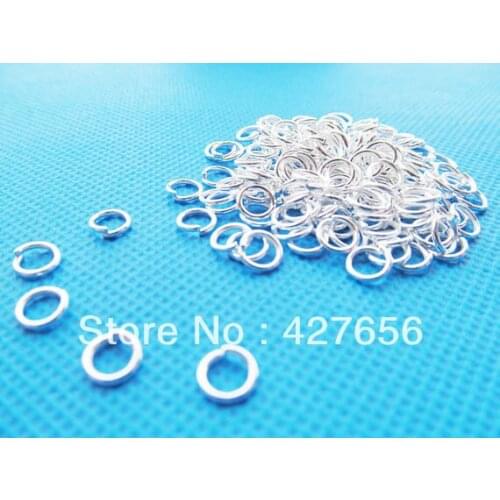 6mmx0.9mm Shining Silver Plated Open Jump/Split Rings, Jewelry Making ,Findings,DIY Components,Nickel free