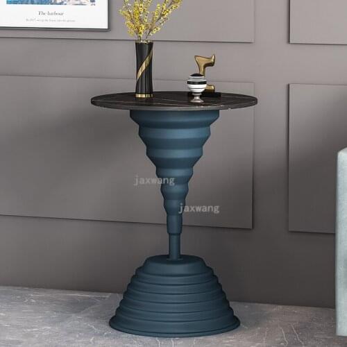 Light Luxury Side Tables Nordic Rock Board Coffee Tables Modern Sofa Side Table Corner Table Bedroom Furniture Bedside Table