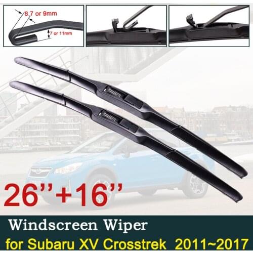 For Subaru XV 2011 2012 2013 2014 2015 2016 2017 Crosstrek WRX STI Car Wiper Blade Windscreen Windshield Window Wipers Car Goods