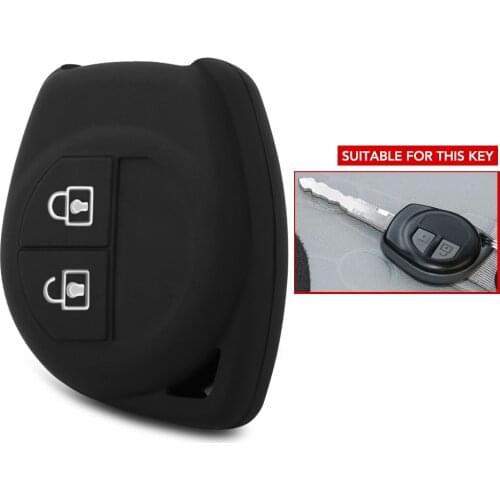 2 Button Silicone Remote Key Case Fob Protect Cover For Suzuki SX4 Remote Keyless Protected Key Shell Auto Parts Car Accessorie